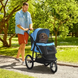 Hundeklapvogn Model "Trille" Blå