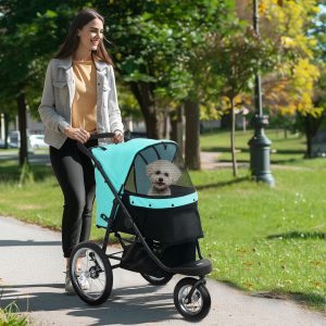 Hundeklapvogn Model "Trille" Turkis